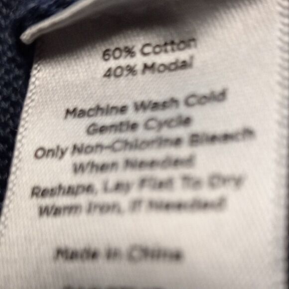 Talbots Womens M/L Leopard Print Blue Poncho Soft Comfy Fun Unique Cottagecore - Picture 5 of 6